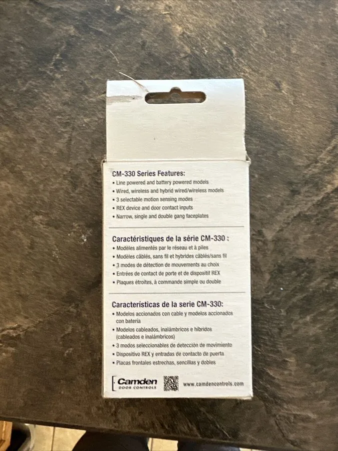 Оборудование видеонаблюдения Camden Door Controls CM-332/41-SGLR Sure Wave Touch