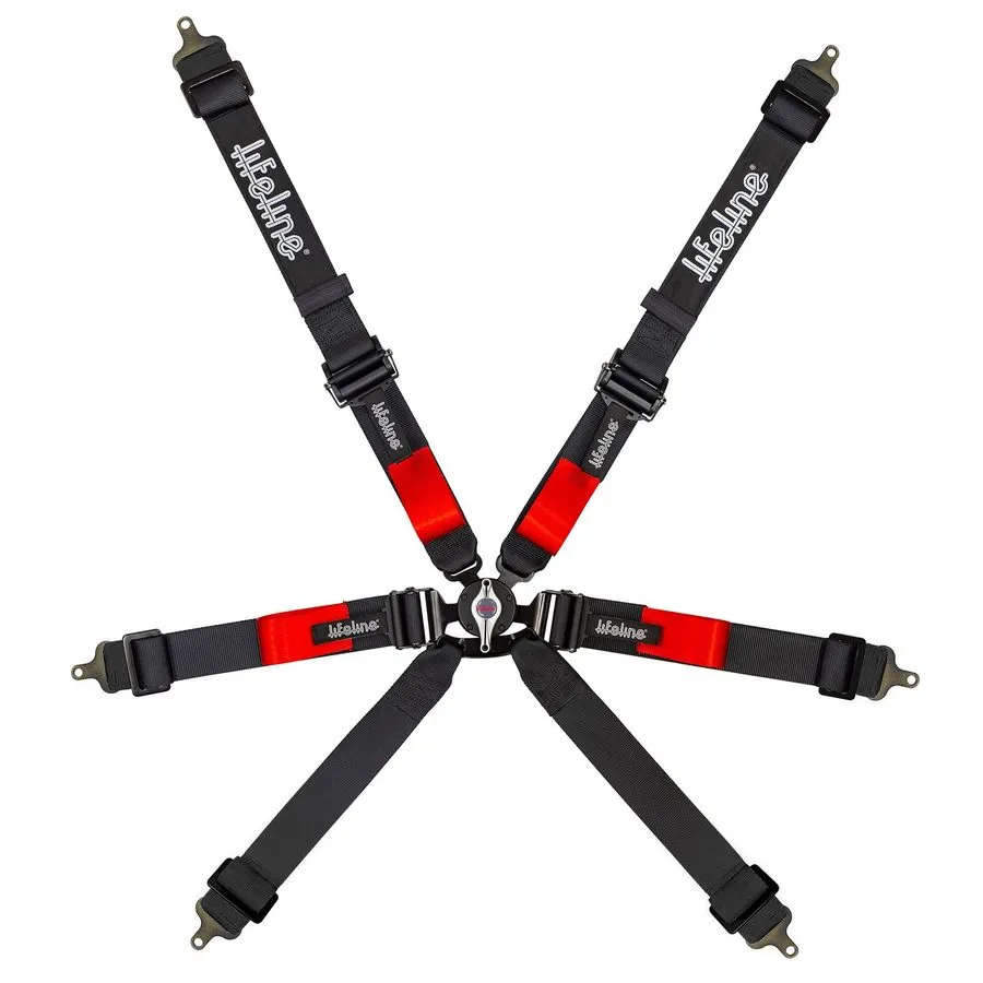 Жгут проводов Sparco Competition H-2 PD 6 Point Harness Black FIA 8853-2016 Appr — фото лота 1