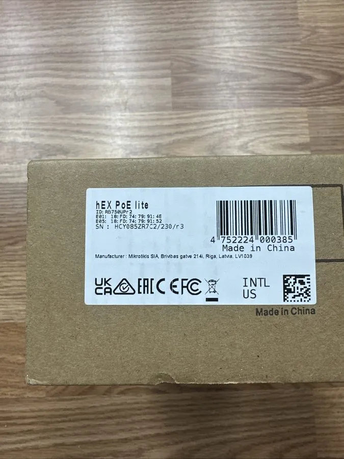 Маршрутизатор Mikrotik RB750UPr2 hEX RouterBOARD PoE Lite 5-Port Ethernet Router — фото лота 1
