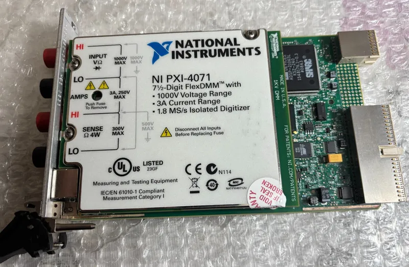 Мультиметр NI PXI-4071 7½-Digit, ±1,000 V, Onboard 1.8 MS/s Isolated Digitizer, 