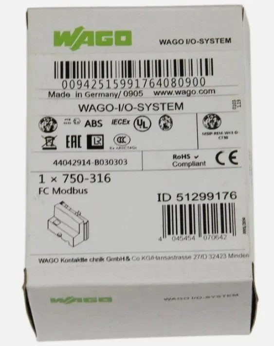 ПЛК WAGO 750-316 Module PLC
