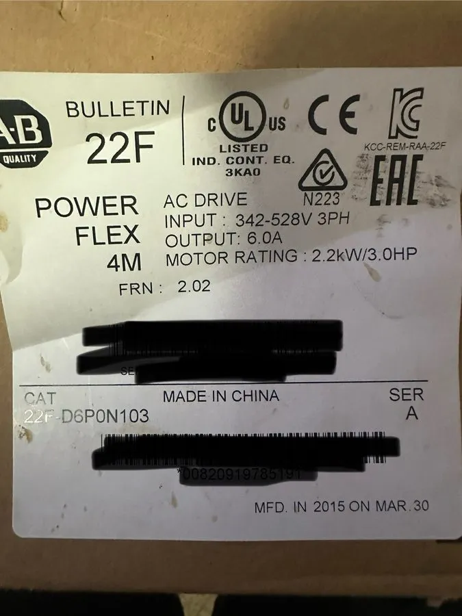 Частотный преобразователь 22F-D6PON103