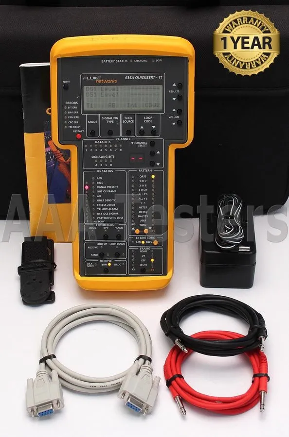 Тестер Fluke Networks 635A QuickBERT-T1 Handheld T1 Tester 635
