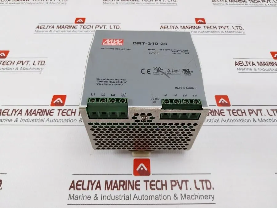 Блок питания Mean Well DRT-240-24 DIN Rail Power Supply 240W 24V 10A 400-500VAC 