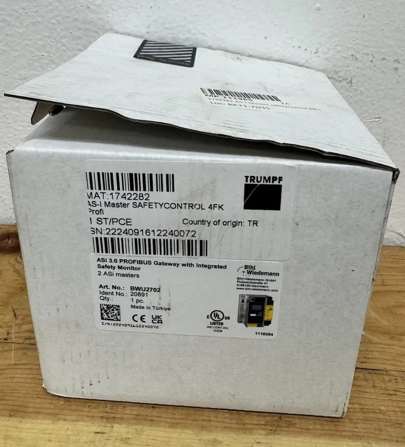 Шлюз полевой шины Bihl+Wiedemann BWU2702 AS-i 3.0 PROFIBUS Gateway with integrat