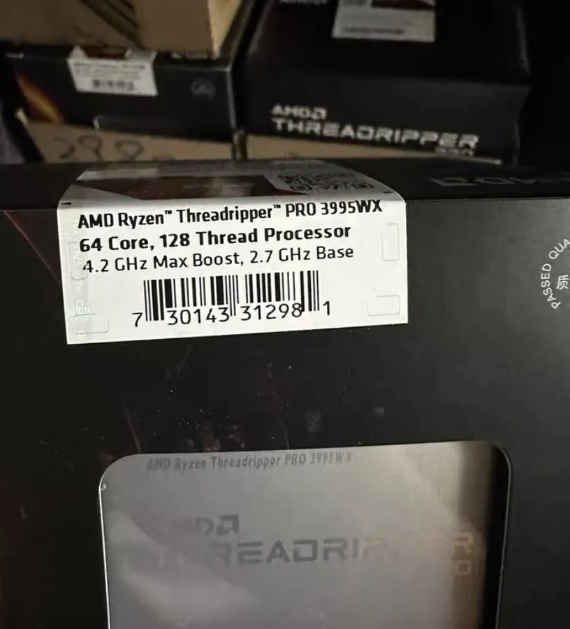 GPU-ускоритель AMD Ryzen Threadripper PRO 3995WX 64 Cores Up to 4.2GHz sWRX8 CPU