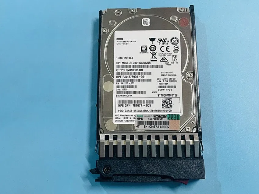 Жёсткий диск HPE J9F49A 787649-001 MSA 1.8TB 12G SAS 10K SFF 2.5IN 512E HDD Hard