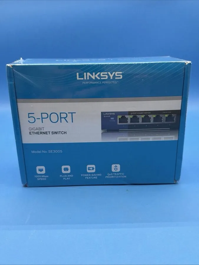 Коммутатор Linksys 5 Port Gigabit Ethernet Switch SE3005 V2