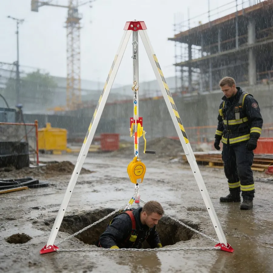 Оборудование видеонаблюдения Confined Space Tripod Kit, Rescue Tripod 1200lbs+Fa — фото лота 1