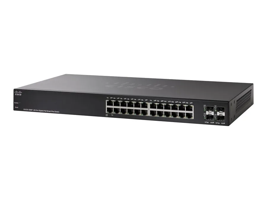 Коммутатор Cisco SG220-28MP-K9 Switch