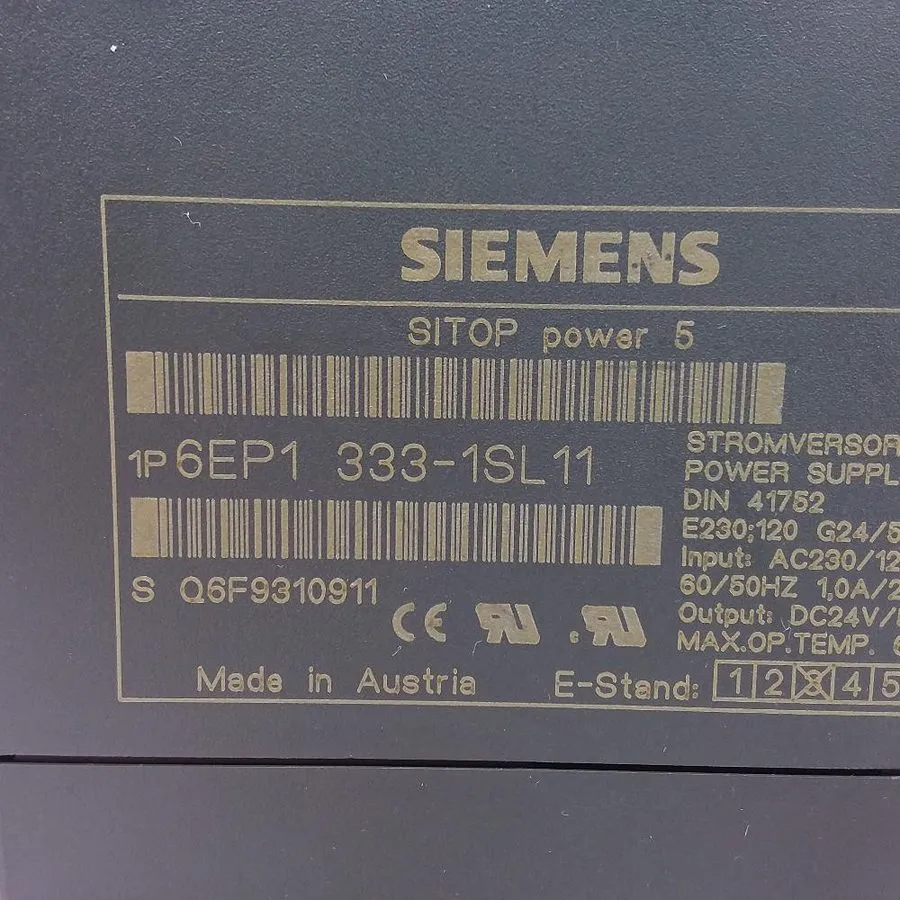 Блок питания SIEMENS 6EP1333-1SL11 Sitop Power 5 PLC Power Supply 120/230 VAC