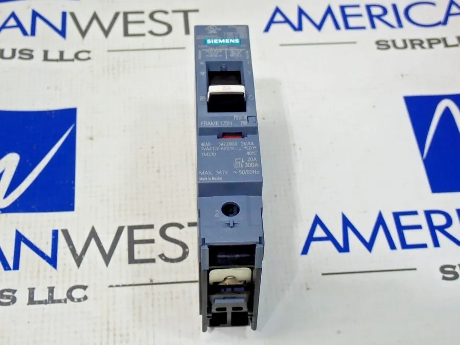 Автоматический выключатель 3VA4120-6ED14-0AA0 Siemens 20A 1-Pole 3VA Frame Circu