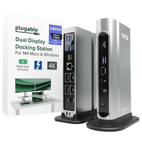 Тестер Plugable 16-in-1 Thunderbolt 4 Quad Dock 100W — фото лота 1