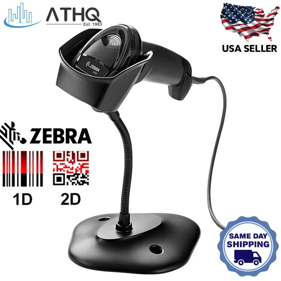 Сканер штрих-кода Zebra DS2208 Wired 2D Barcode Scanner Handheld USB POS Imager