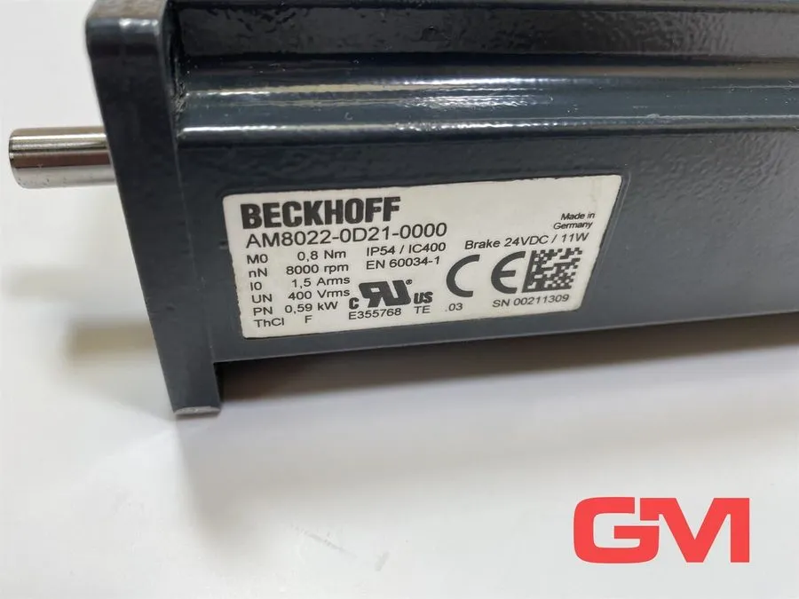 Серводвигатель Beckhoff Servomotor AM8022-0D21-0000 Synchronous Motor 0.59kW + G