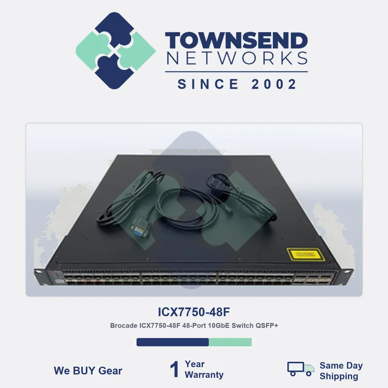 Трансивер Brocade ICX7750-48F / 48 ports of 10GbE SFP+ and 6 ports of 40GbE QSFP