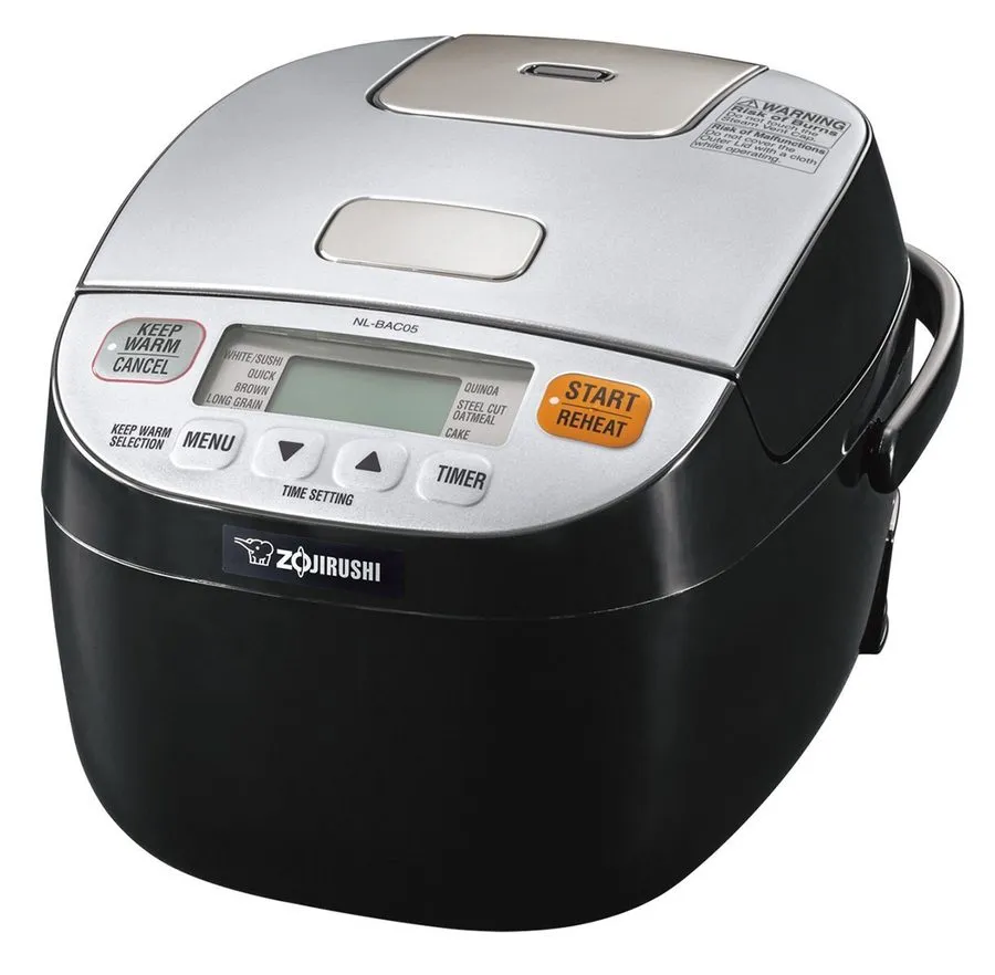 Рисоварка Zojirushi Micom Rice Cooker And Warmer Silver Black NL-BAC05SB