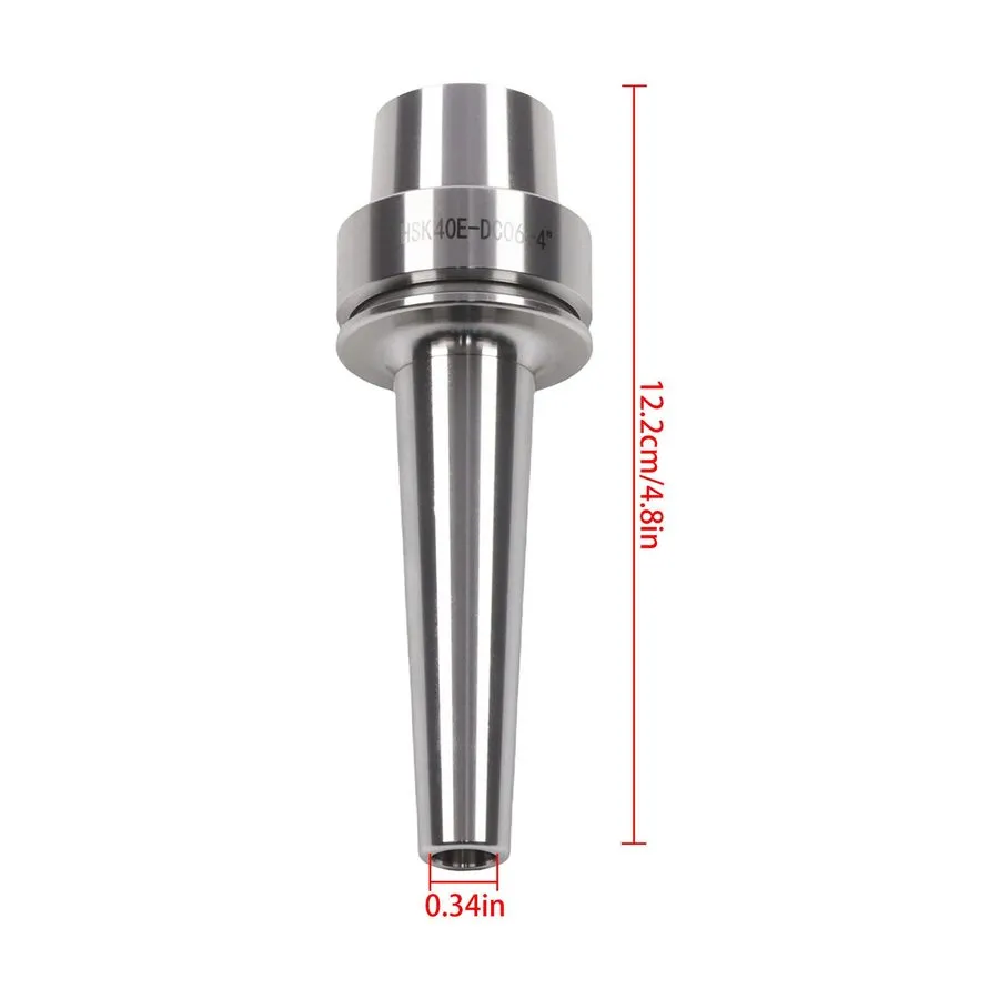 Режущий инструмент HSK40E-DC06-4 Inch Slim Collet Chuck 3 Collets 1/8 3/16 1/4 H — фото лота 2