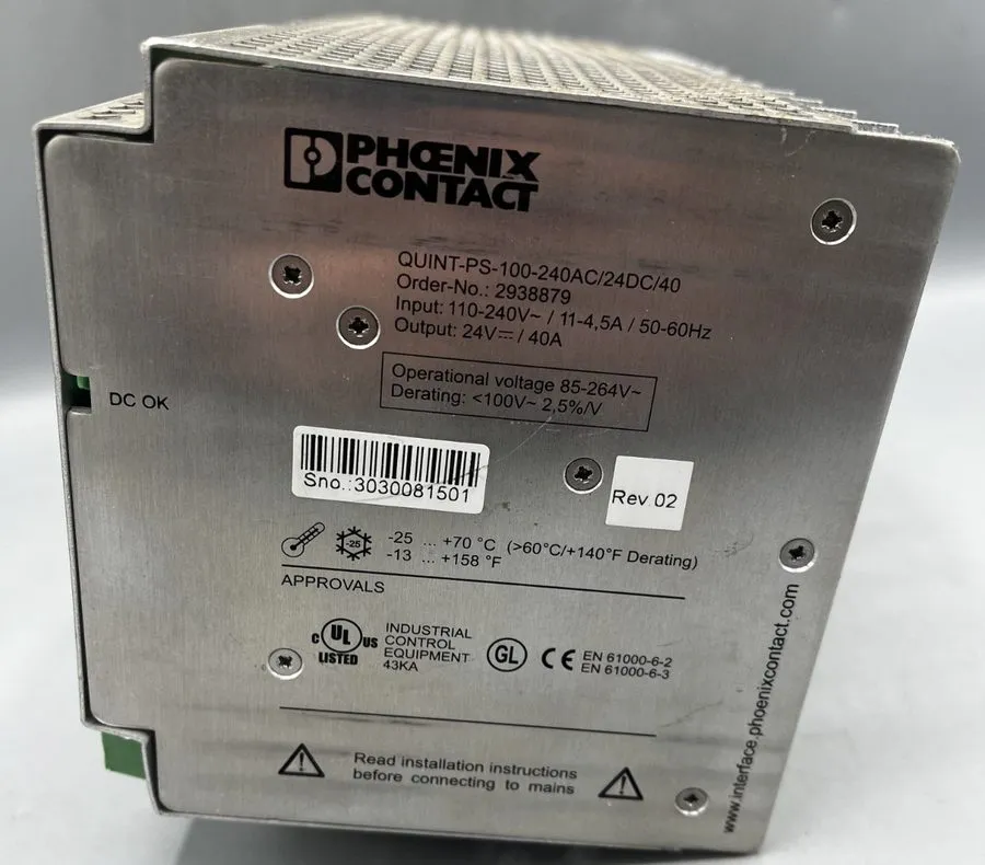 Блок питания Phoenix Contact QUINT-PS-100-240AC/24DC/40 Power Supply Unit