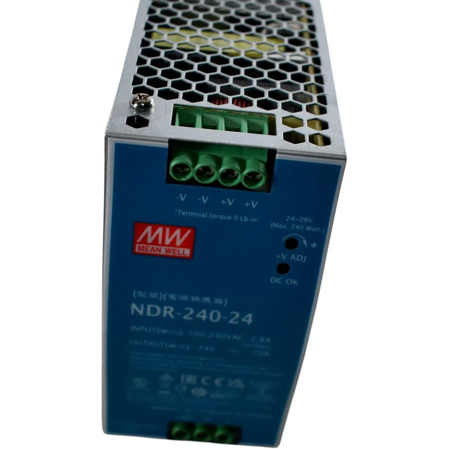 Блок питания MEAN WELL NDR-240-24 24VDC 10 Amp 240W Industrial DIN Rail Power Su