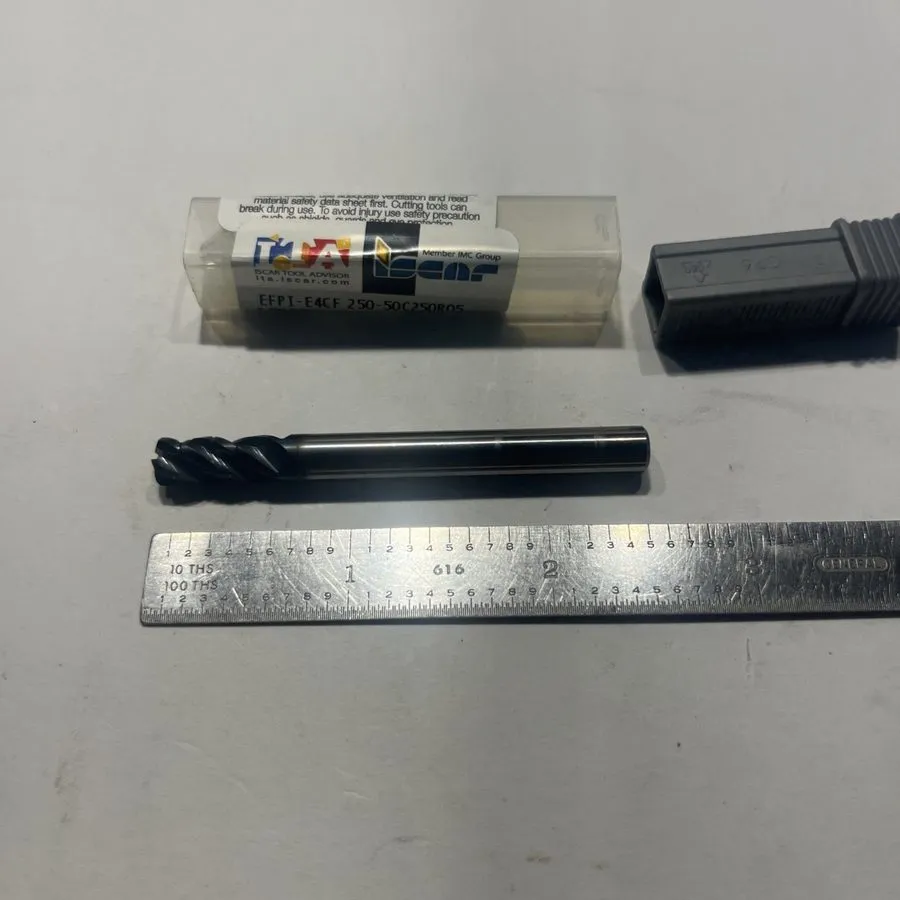 Режущий инструмент ISCAR 1/4" Solid Carbide Roughing End Mill EFPI-E4CF 250-50C2 — фото лота 2