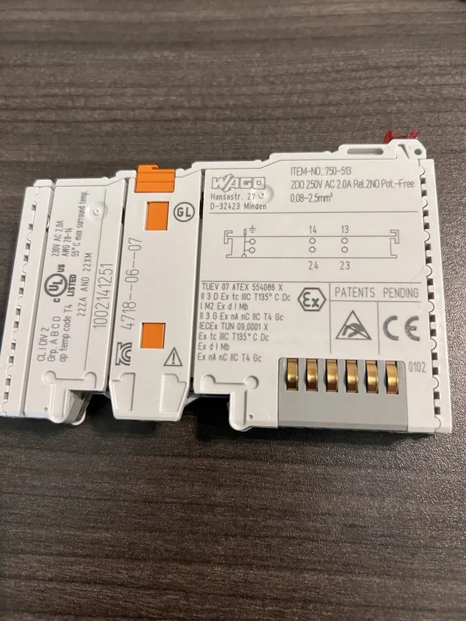 Модуль ввода-вывода Wago 750-513 2NO Output Module Relay 250VAC 2.0A