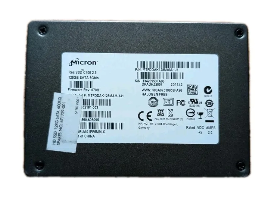SSD-накопитель Micron RealSSD C400 128GB 2.5" SATA 6Gb/s SSD HP MTFDDAK128MAM-1J