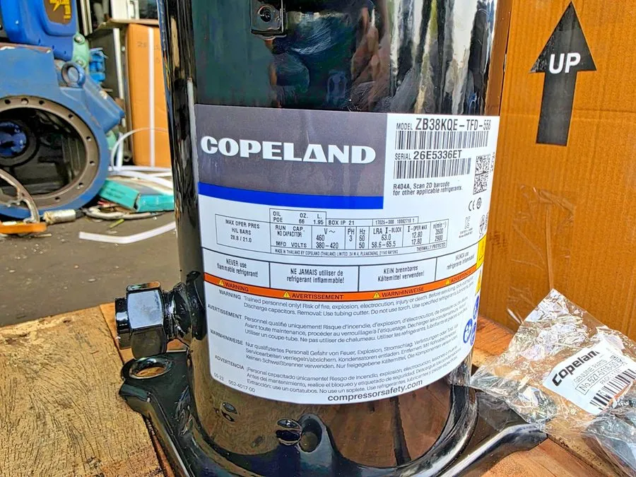 Компрессор Emerson Copeland Valley Wheel Compressor ZB38KQE-TFD-558 — фото лота 2