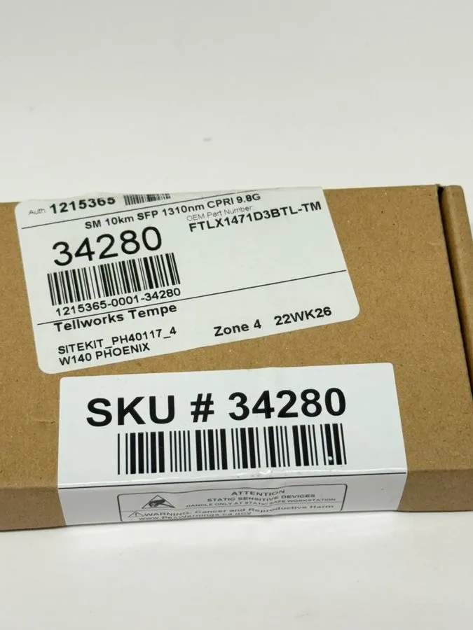 Трансивер Finisar FTLX1471D3BTL 10G SFP+ 10km 1310nm Single Mode Transceiver — фото лота 1