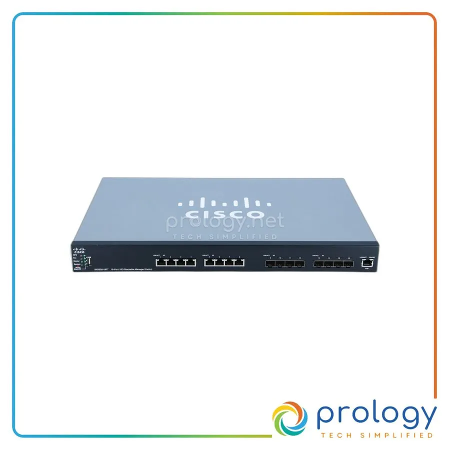 Коммутатор Cisco SX550X-16FT-K9 16 Port 10G Managed Switch 8x RJ45 8x SFP+