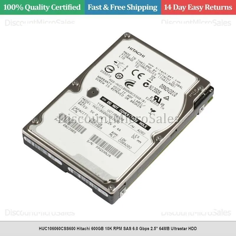 Жёсткий диск Hgst HUC106060CSS600 600Gb 2.5 Inch Sas Hdd 10K 10000 Rpm 6Gb 15Mm