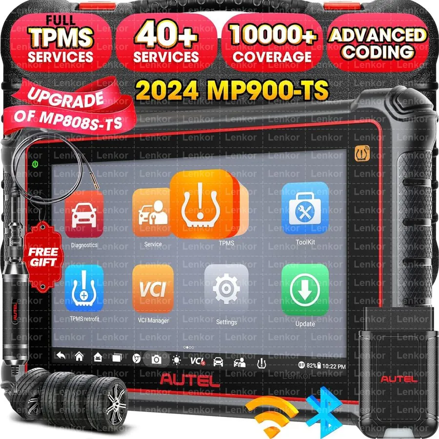 Диагностический сканер Autel Maxisys MP900-TS PRO Key Coding Full TPMS Car Diagn