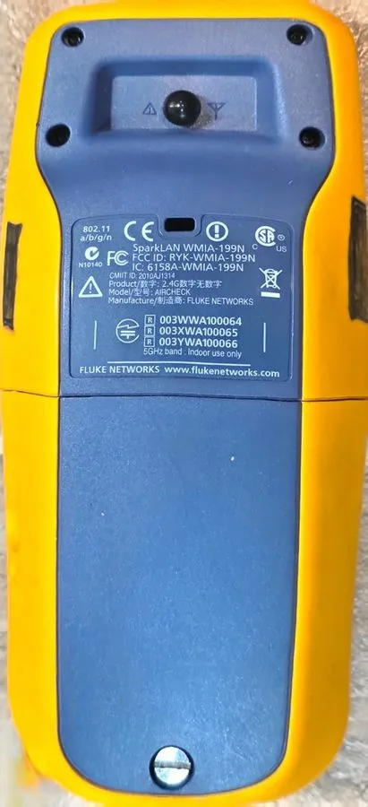 Тестер Fluke Networks AirCheck Wi-Fi Tester WMIA-199N 802.11 a/b/g/n FCC RYK-WMI — фото лота 2