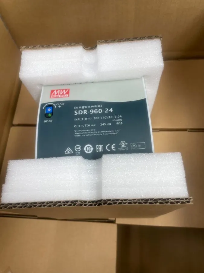 Блок питания MEAN WELL SDR SDR-960-24 DIN Rail Enclosed Power Supply 24VDC 40A 9