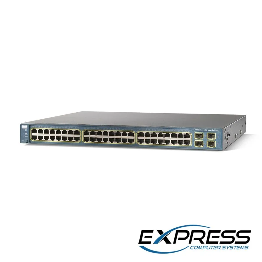 Коммутатор Cisco Catalyst WS-C3560G-48PS-E 48-Port Gigabit PoE Switch 4x 1G SFP 