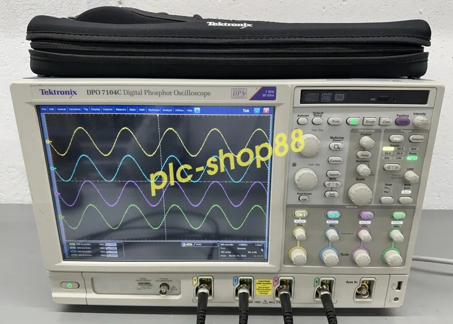 Осциллограф Tektronix DPO7104C Oscilloscope 1Ghz 4Ch w/SSD & Opts! shipping — фото лота 1