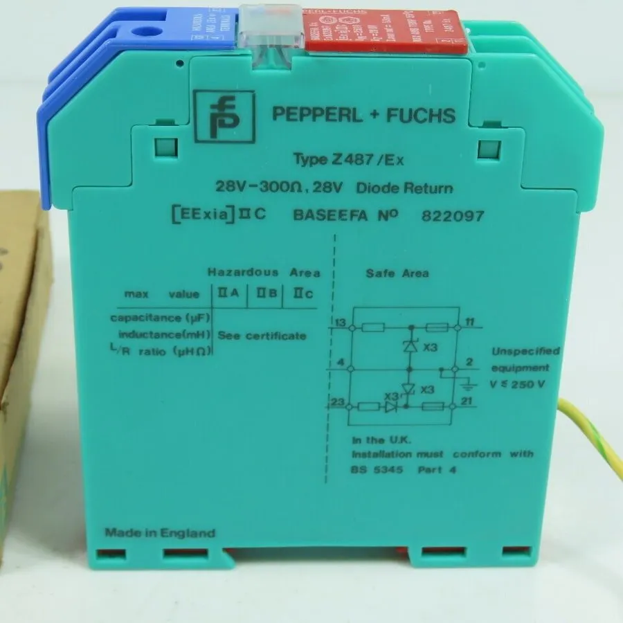 Датчик Pepperl + Fuchs Z487/Ex Baseefa EX822097 Switch Isolator 28V