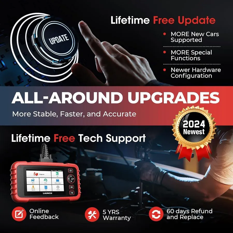 Диагностический сканер LAUNCH OBD2 Scanner CRP123X CRP129X Elite 3~12 Reset Scan