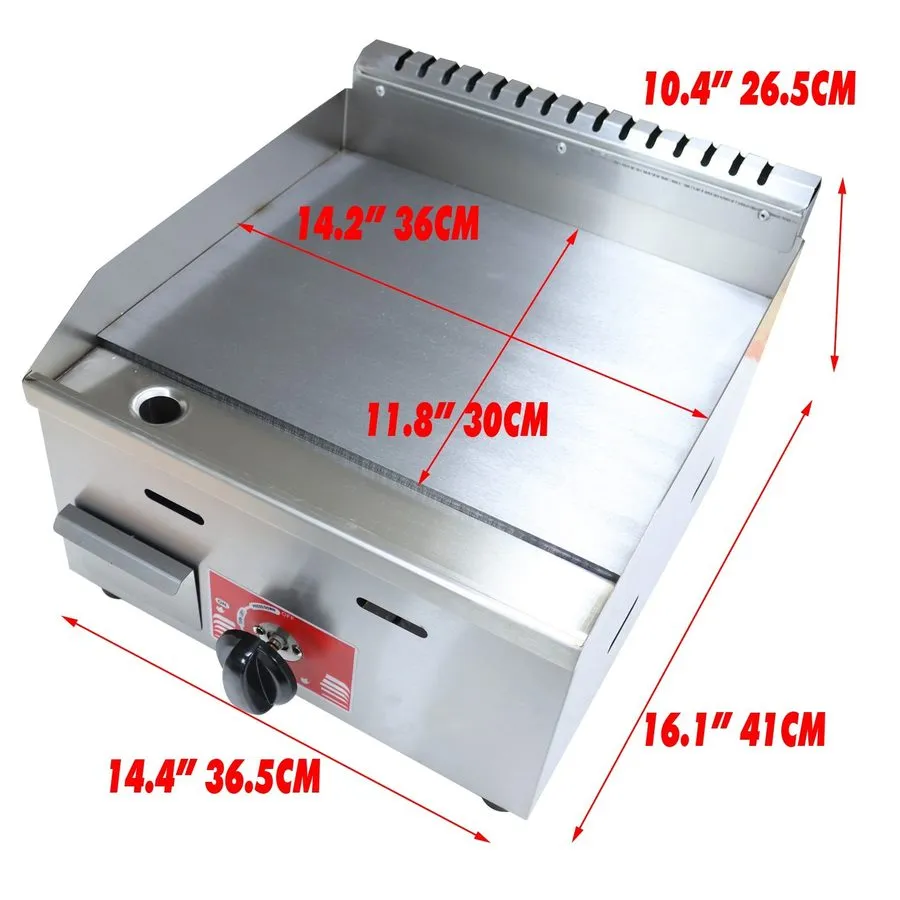 Гриль 2800PA Gas Griddle with H Burner Commercial Restaurant Griddle H Burner 8m