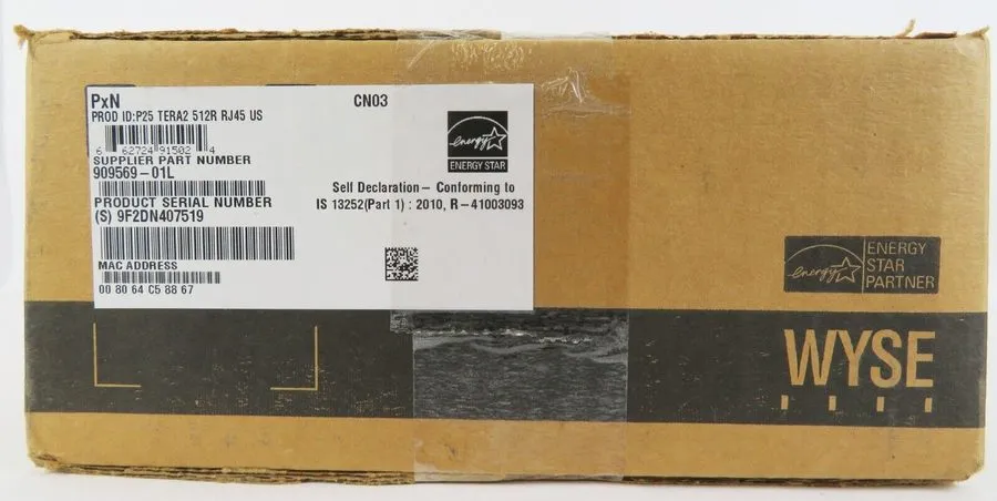Тонкий клиент Dell WYSE Zero Thin Client PxN P25 TERA2 512R RJ45 US 909569-01L