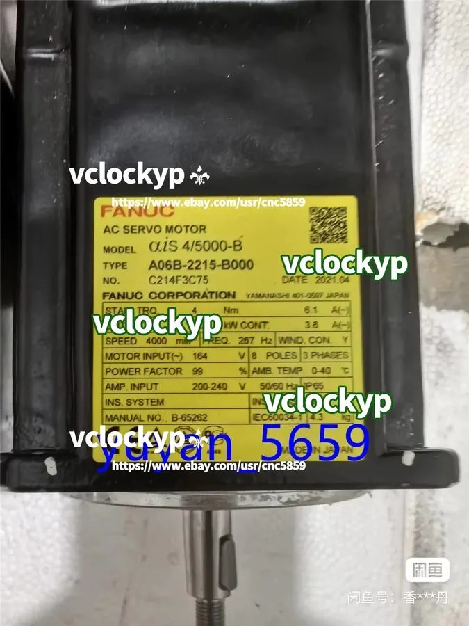Серводвигатель A06B-2215-B000 Fanuc AC Servo Motor #3600 LY