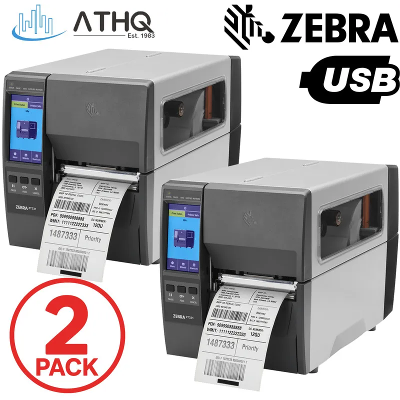 Принтер этикеток Zebra ZT231 203dpi Thermal Transfer Industrial Label Printer US