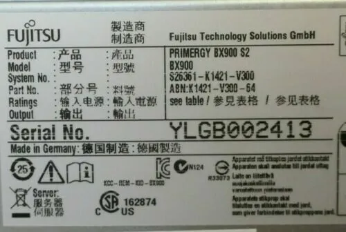 Сервер Fujitsu Primergy BX900 S2 Blade Chassis 18-Slot + 8x BX924 S4 CTO Server  — фото лота 1