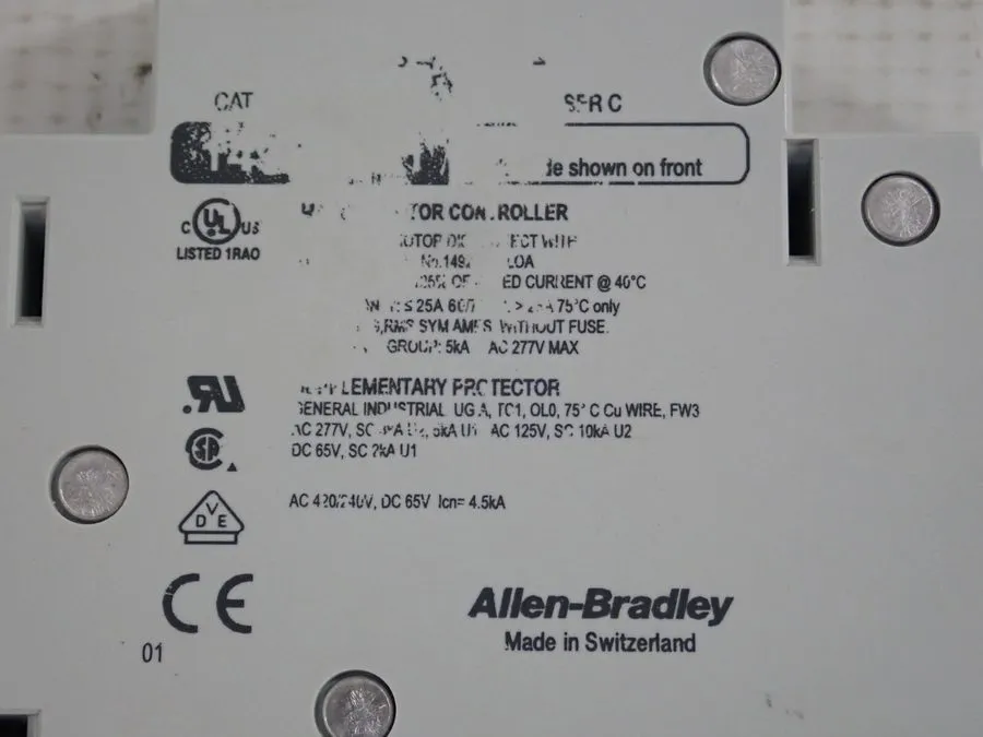 Автоматический выключатель ALLEN BRADLEY 1492-CB1 G020 1 POLE 2 AMP 1/6HP CIRCUI