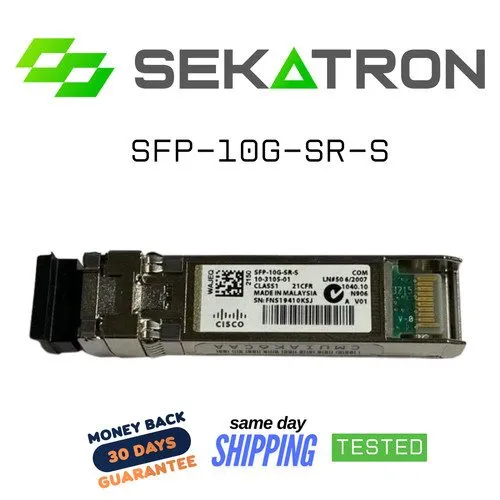 Трансивер Cisco SFP-10G-SR-S 10G SFP+ 850nm LC MMF Transceiver 10-3105-01