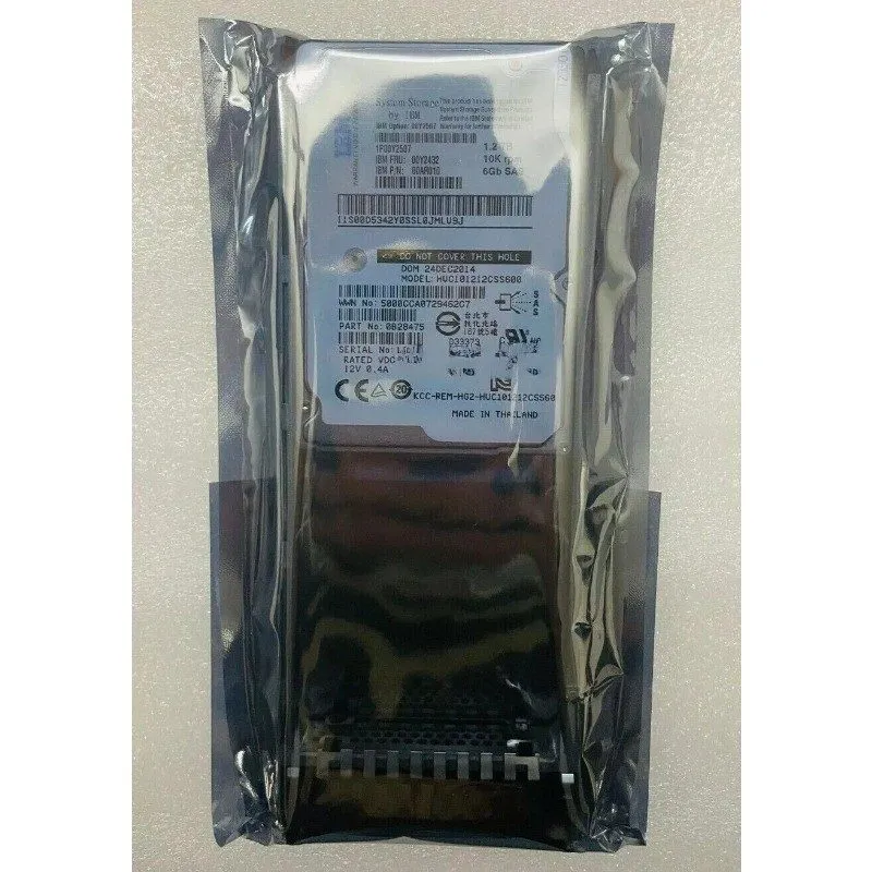 Жёсткий диск IBM 00Y5709 1.2TB 00Y2432 00Y5909 10K 6Gbs 2.5'' SAS Hard Drive HDD