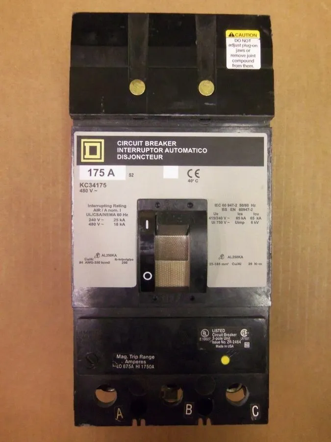 Автоматический выключатель SQUARE D KC34175 175A 480V 3POLE ILINE Circuit Breake