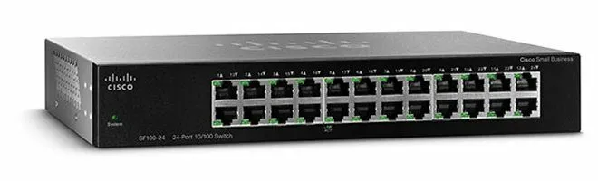Коммутатор Cisco SF110-24 24-Port 10/100 Desktop Rack-Mountable Switch network h