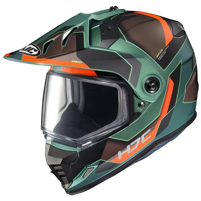 Сервер HJC Green DS-X1 Synergy MC-47SF Snow Helmet Electric Shield 021-743
