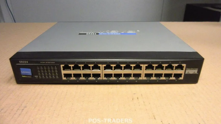 Коммутатор CISCO LINKSYS SR224 24-PORT 10/100 Mbps ETHERNET SWITCH WITH RACKMOUN